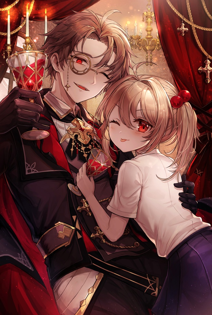 【EternalReturn】アクリルブロック(B)-彰一&亞鶴子-