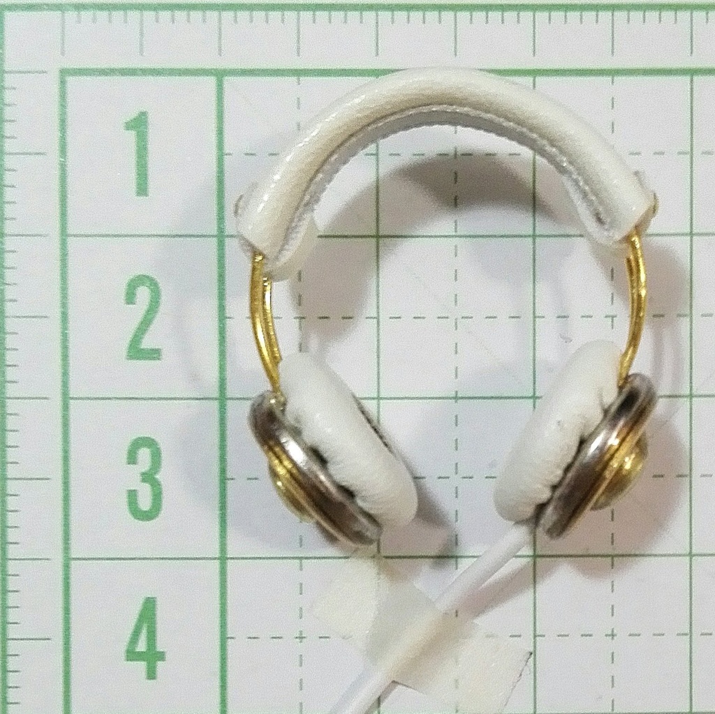 ミニチュアヘッドホン1 8 ドール用小物 Terucolle Booth