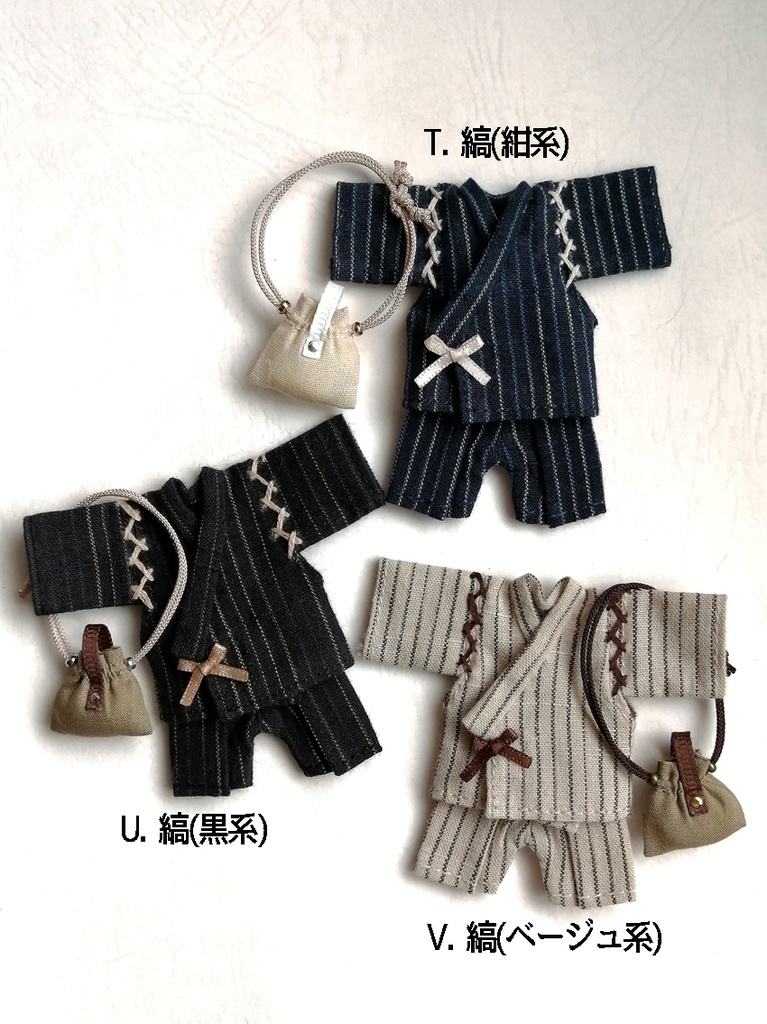 甚平+巾着サコッシュセット-L-(オビツ11サイズ)