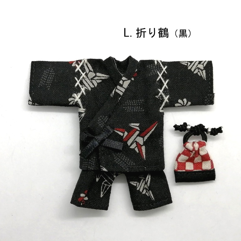 L甚平+巾着セット(オビツ11サイズ)