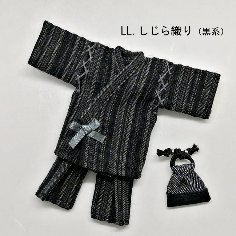LL甚平+巾着セット(オビツ11身長調整キット使用サイズ)