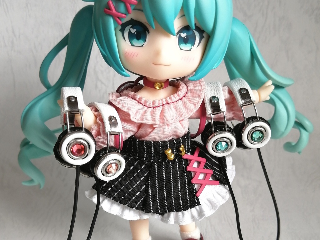 ミニチュアヘッドホン 4 【ドール用小物】