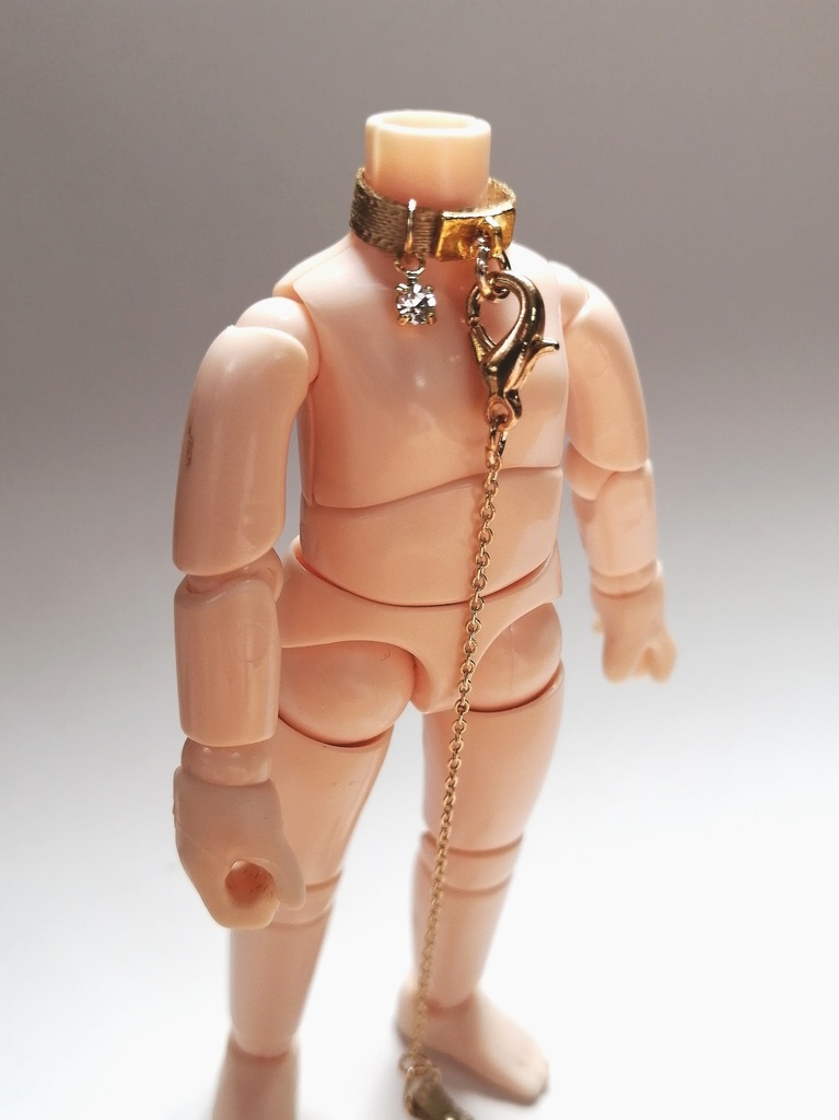 サテンリボンチョーカー(首輪風)□スクエア型トップver 全種再販