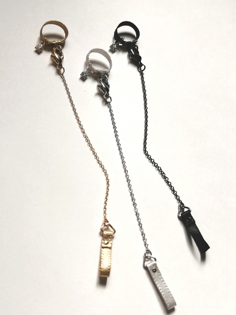 サテンリボンチョーカー(首輪風)□スクエア型トップver 全種再販