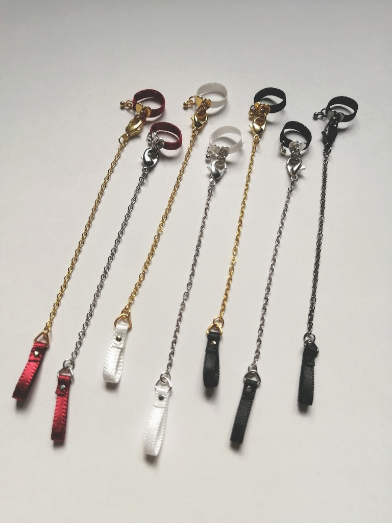 サテンリボンチョーカー(首輪風)♡ハート型トップver 全種再販