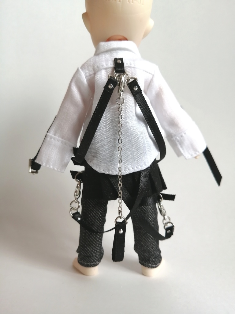 V系メンズドレスシャツset【オビツ11×身長調整キットsize】