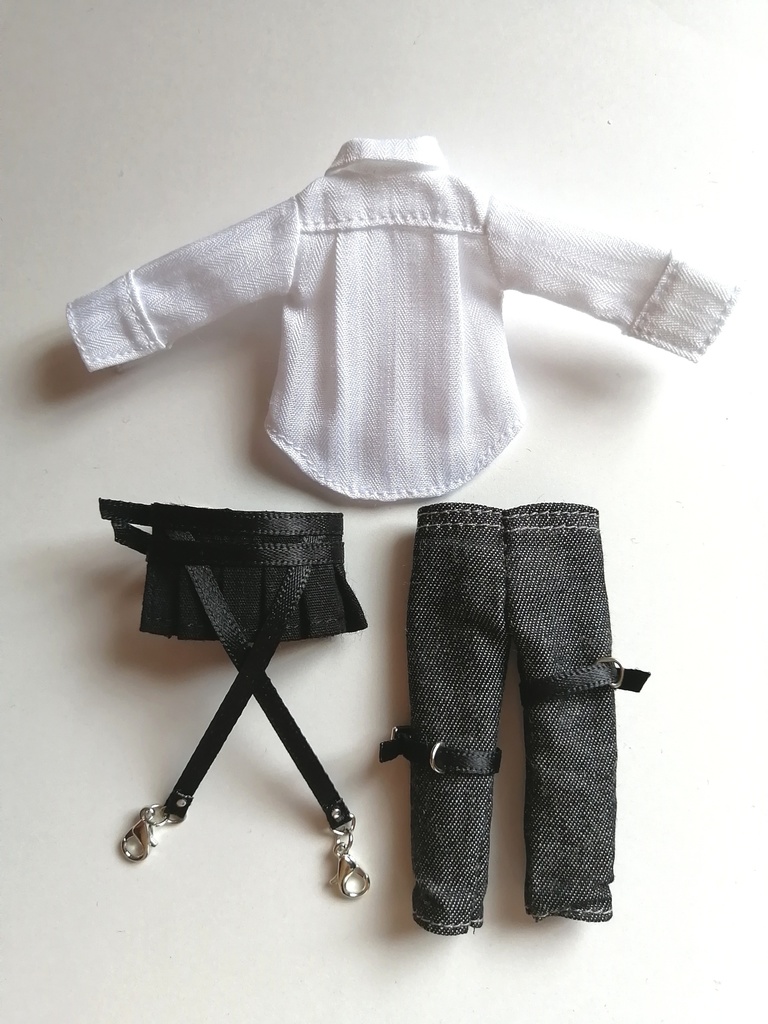 V系メンズドレスシャツset【オビツ11×身長調整キットsize】