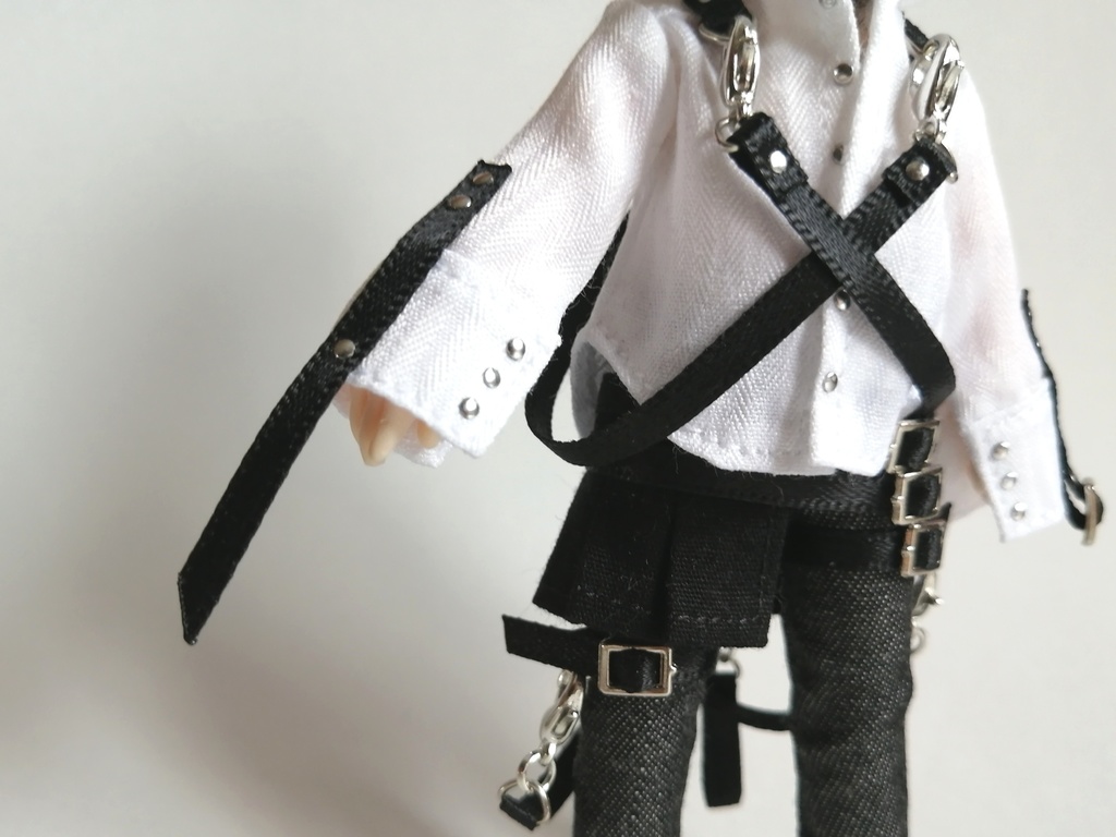 V系メンズドレスシャツset【オビツ11×身長調整キットsize】