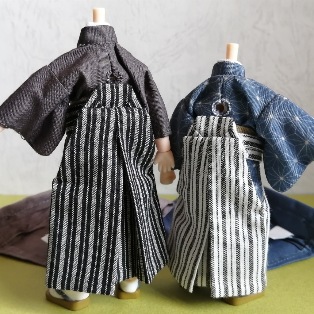 【1/12ドール】男性用行灯袴【5点セット】再販