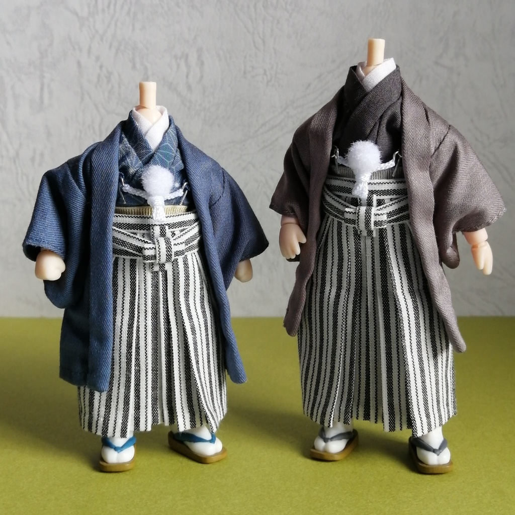 【1/12ドール】男性用行灯袴【5点セット】再販