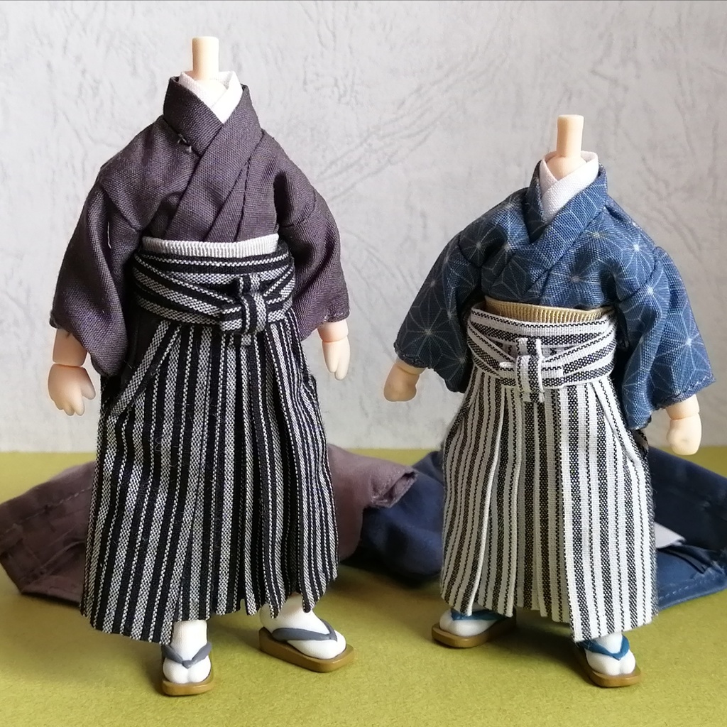 【1/12ドール】男性用行灯袴【5点セット】再販