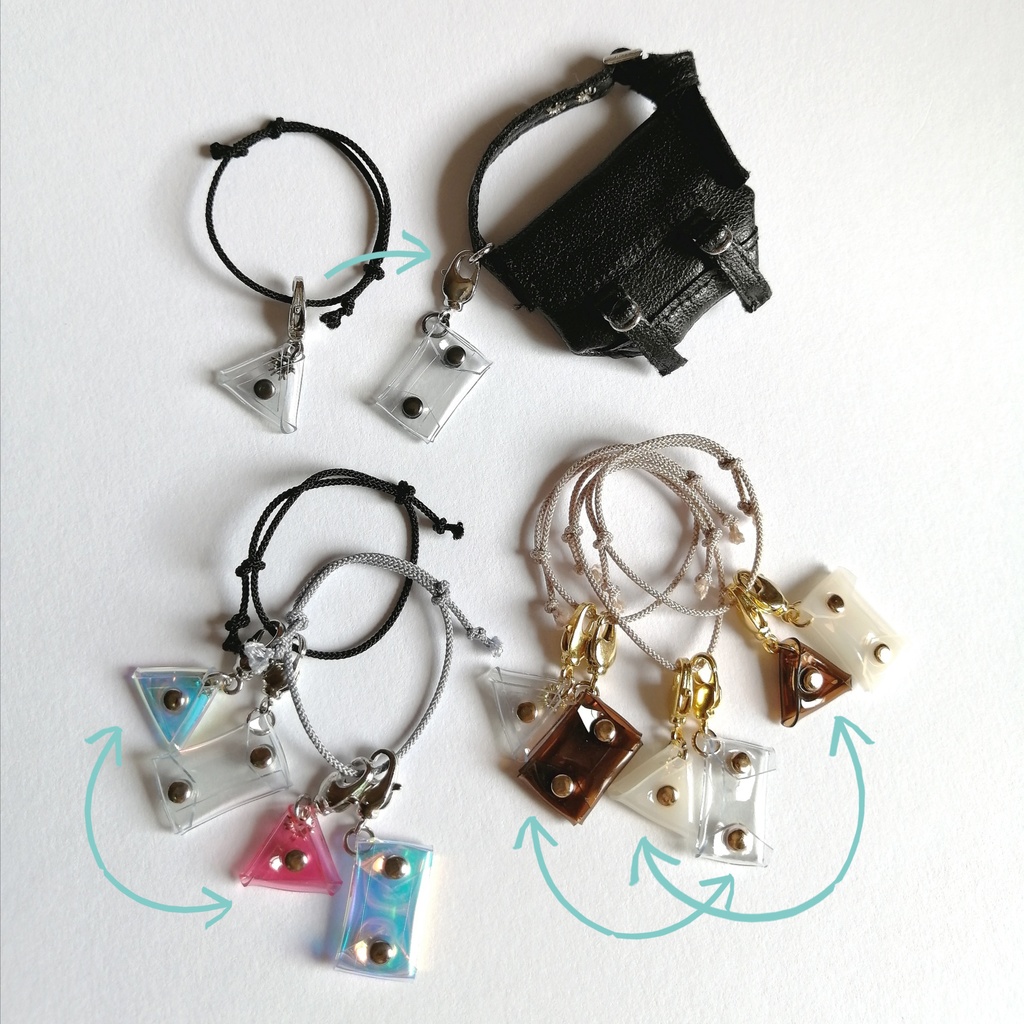 ミニチュアPVCマルチポーチ