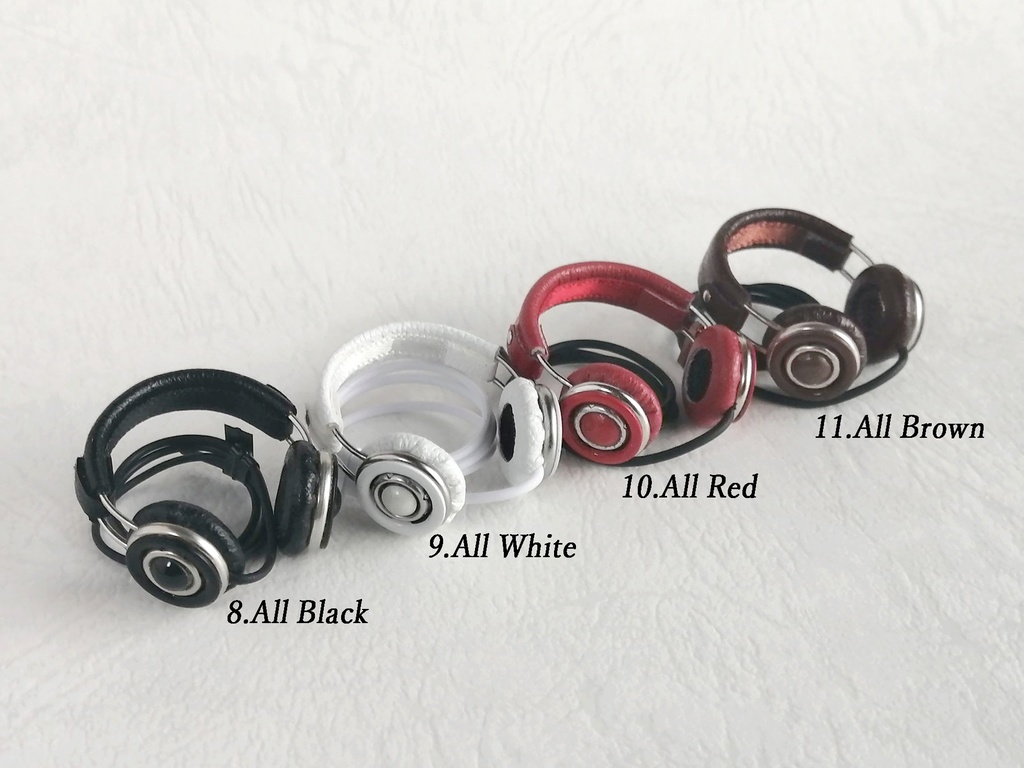 【1/12~1/10向け】ミニチュアヘッドホン 1 【ドール用小物】