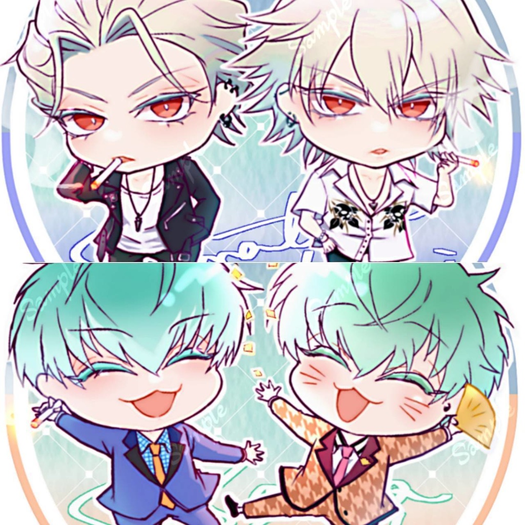 今と過去のミニさま/ささステッカー