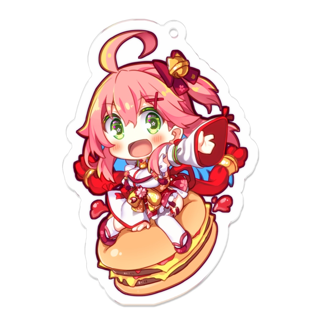 ハンバーガーみこちアクリルキーホルダー