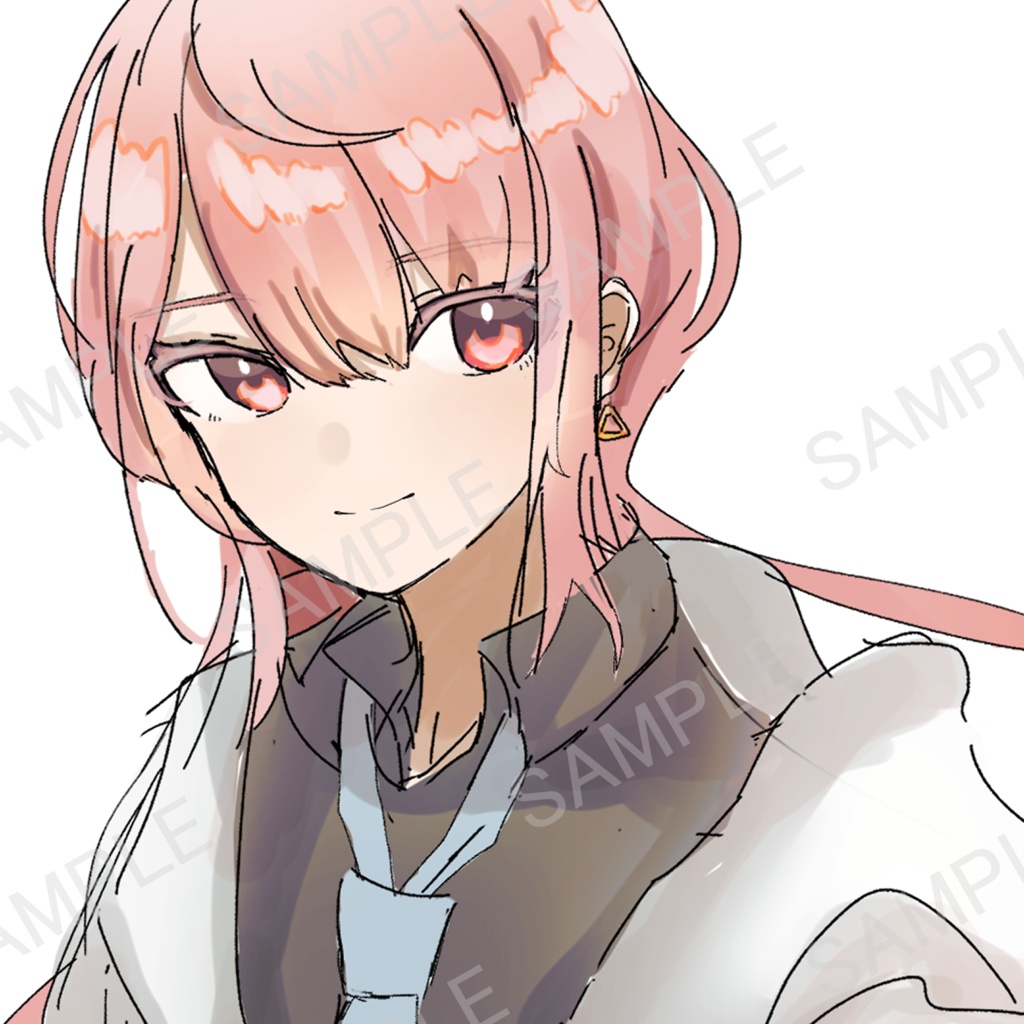 【無料有】立ち絵素材 ピンクの女の子