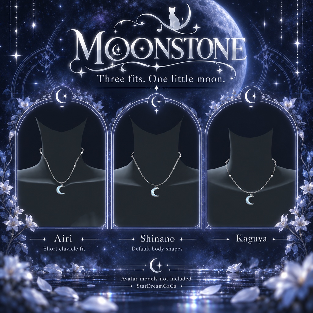 Vrchat MOONSTONE — Moonlit Necklace