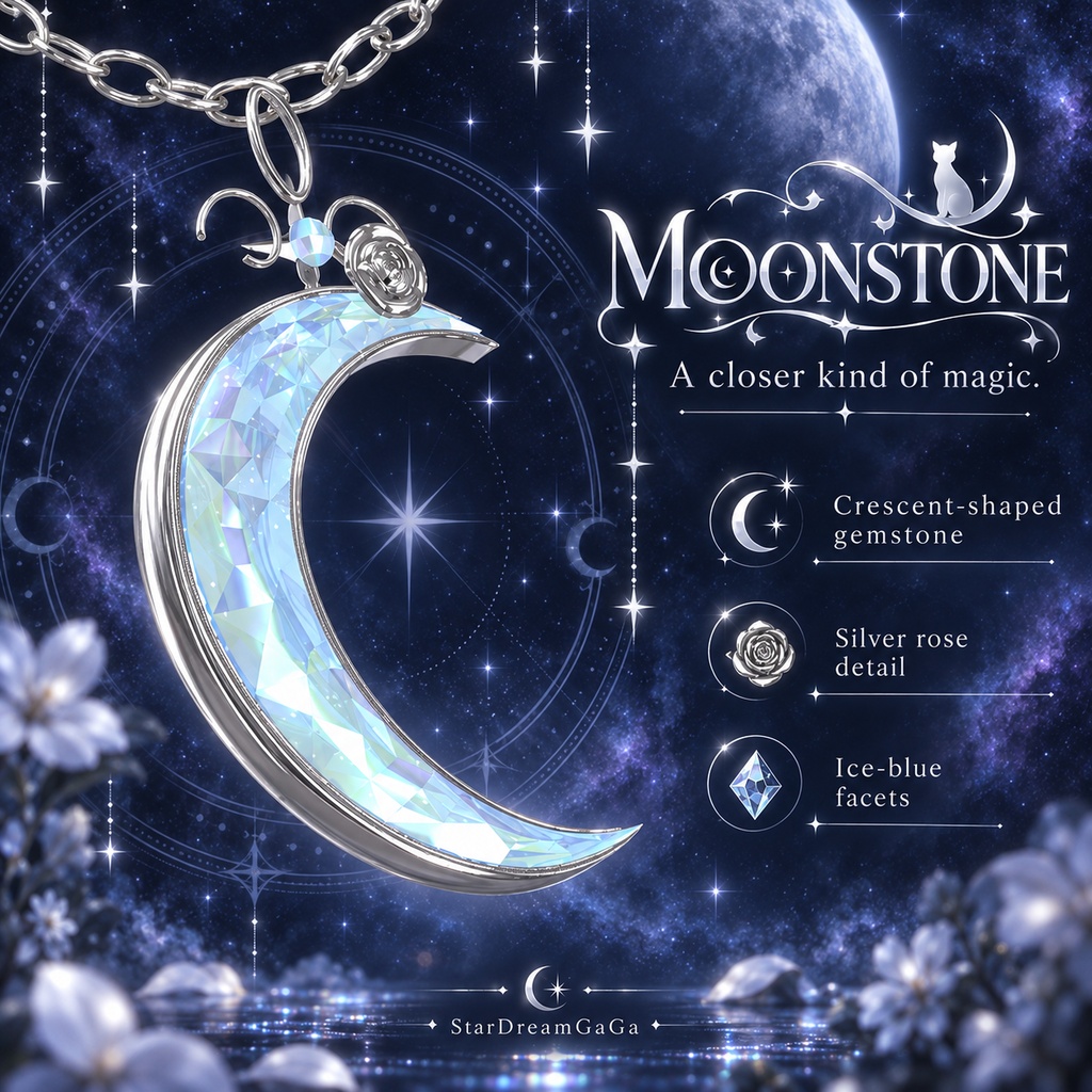 Vrchat MOONSTONE — Moonlit Necklace