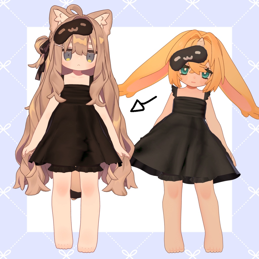 【5アバター対応】【まめふれんず対応】ちびパジャ