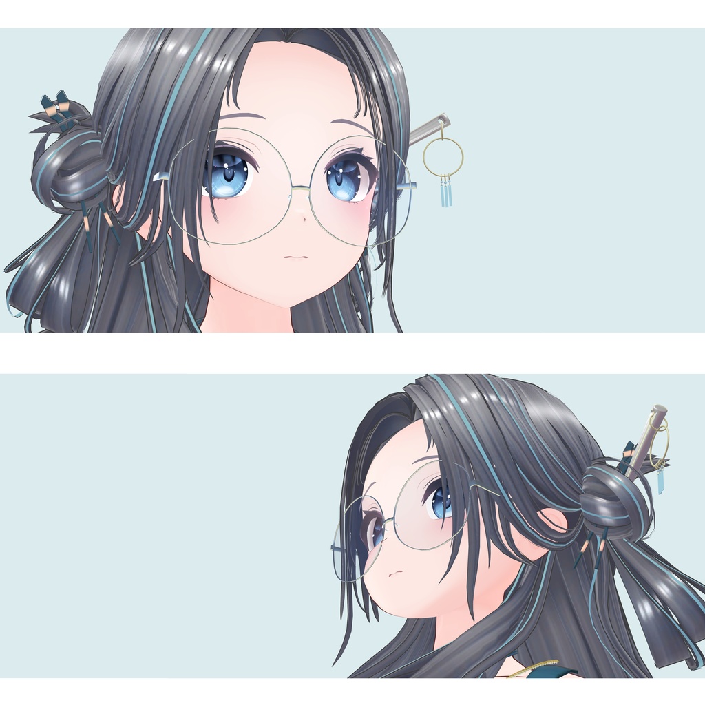 【3Dモデル アクセサリー】『でかメガネ』