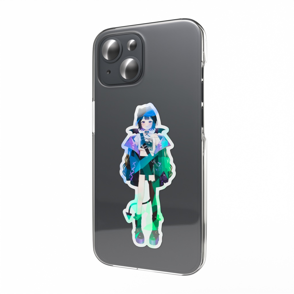 【むめい】ホログラムスマホステッカー