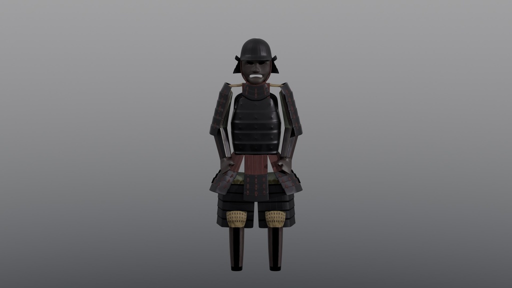 【3Dモデル】当世具足の展示