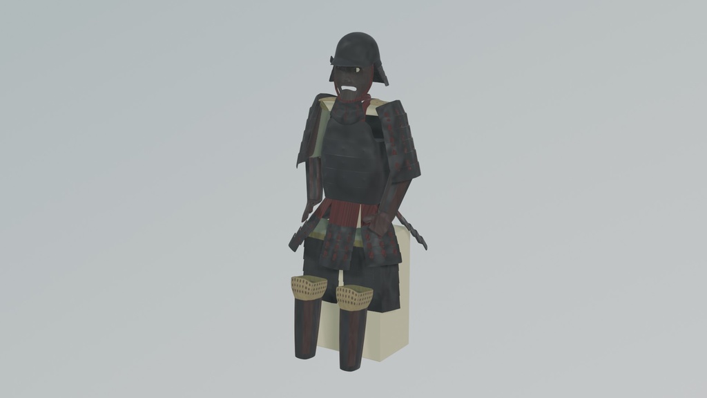 【3Dモデル】当世具足の展示