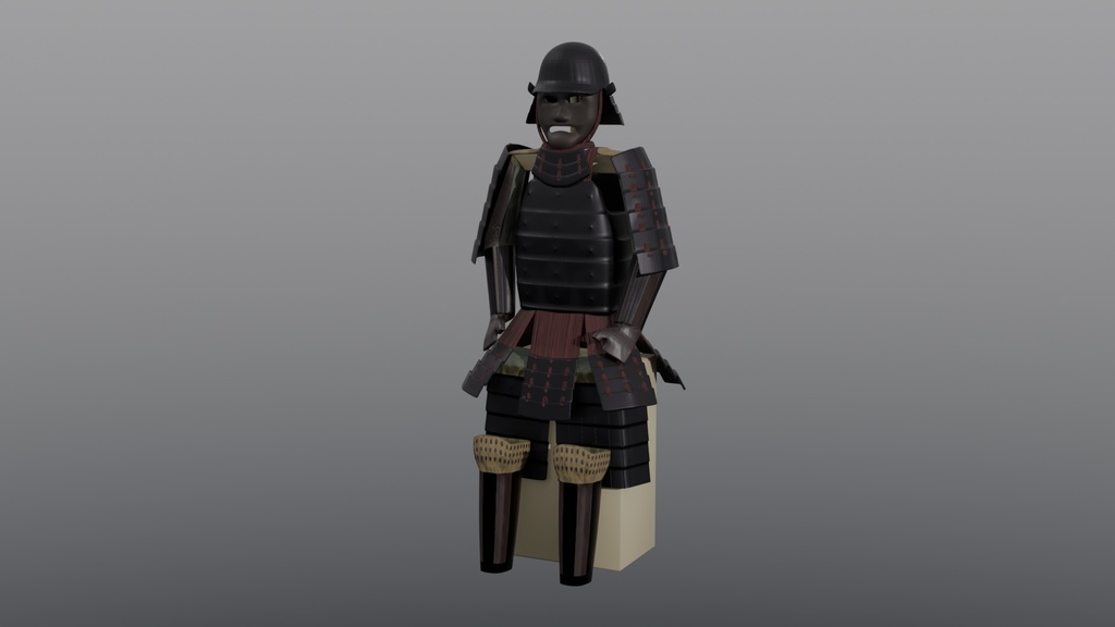 【3Dモデル】当世具足の展示