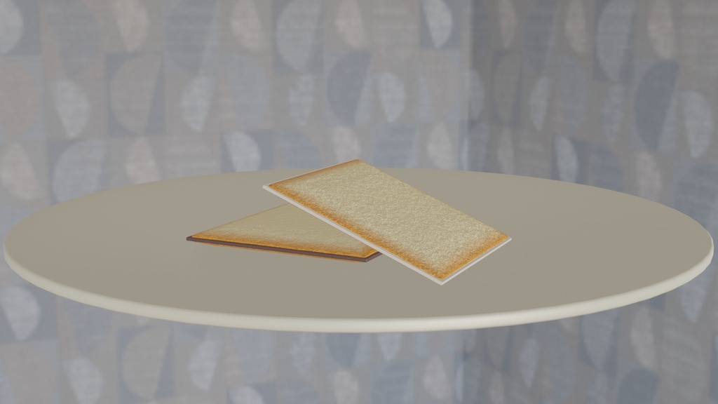 【3Dモデル】ラングドシャ