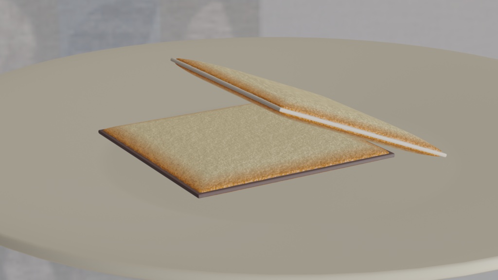 【3Dモデル】ラングドシャ