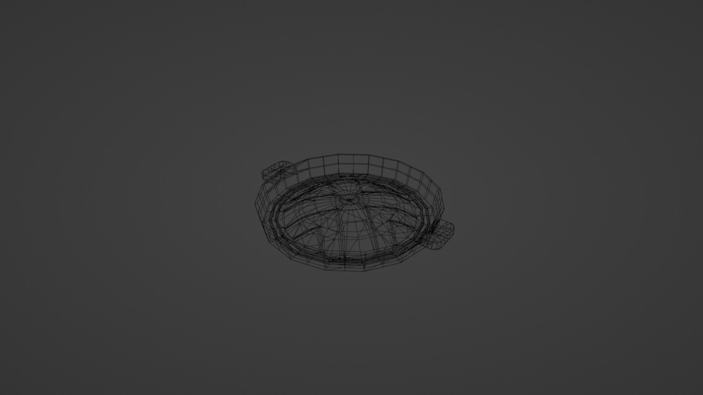 【無料3Dモデル】ローポリジンギスカン鍋