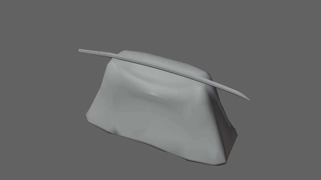 【3Dモデル】打刀の展示