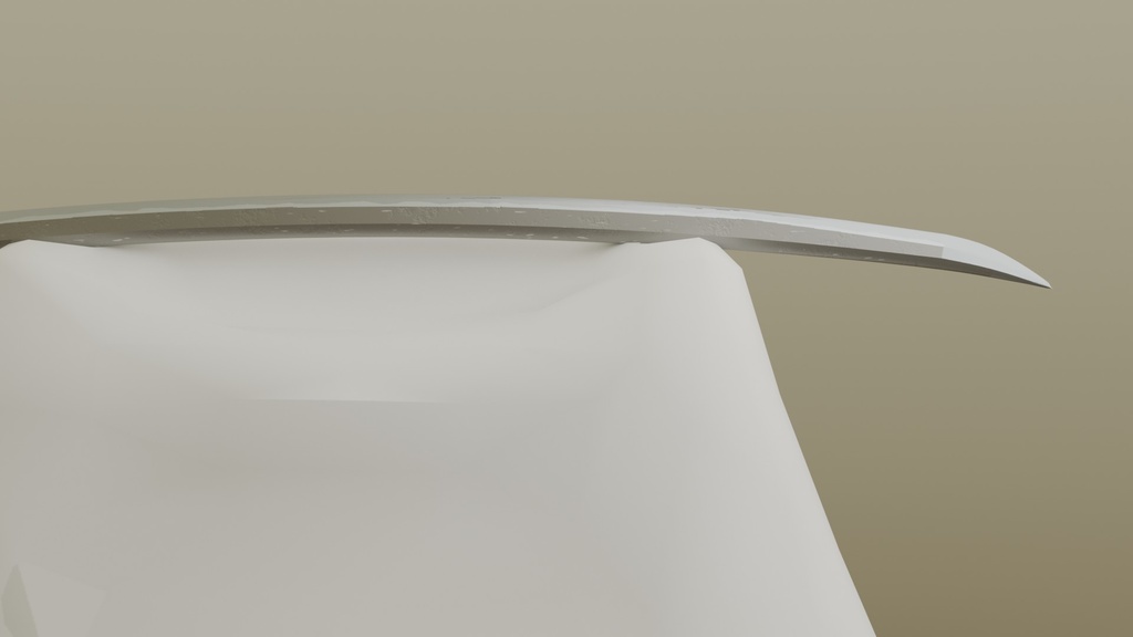 【3Dモデル】打刀の展示