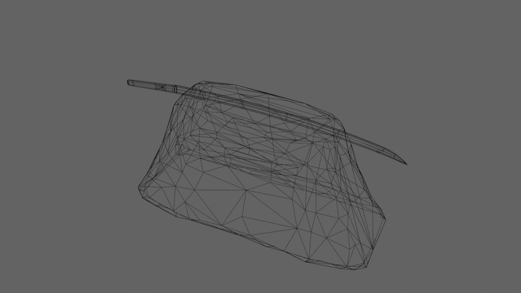 【3Dモデル】打刀の展示