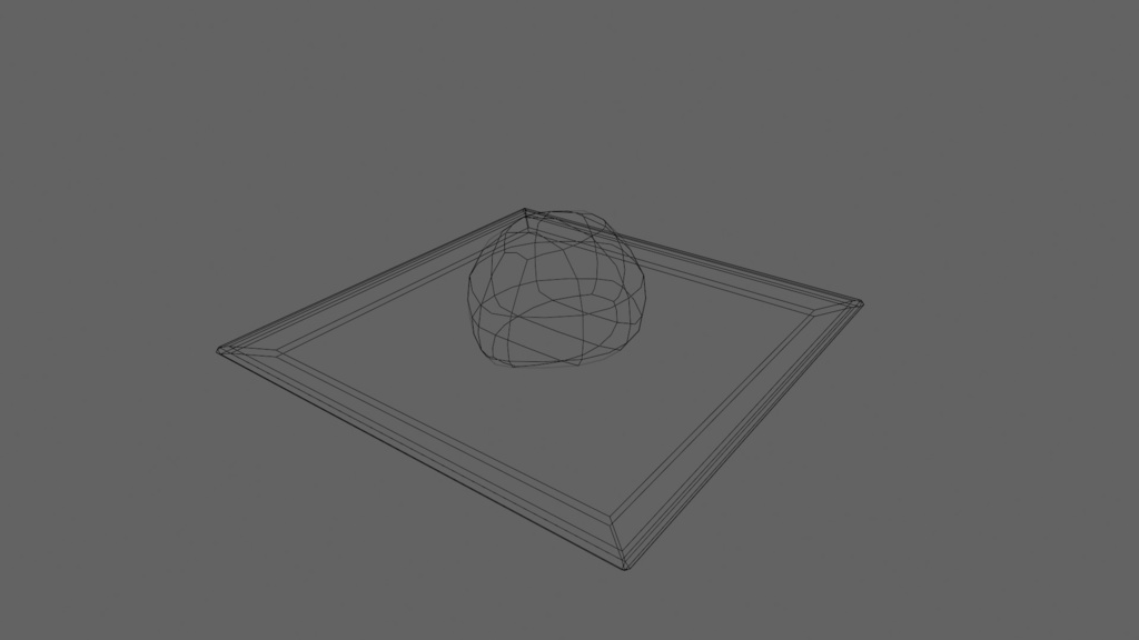 【無料3Dモデル】うぐいす餅