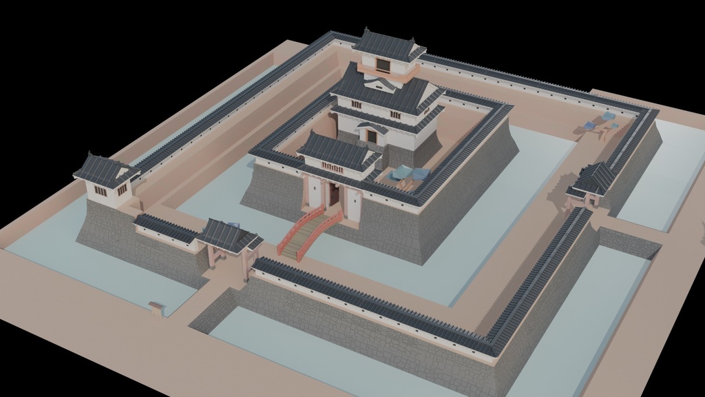 【3Dモデル】平城アセットパック