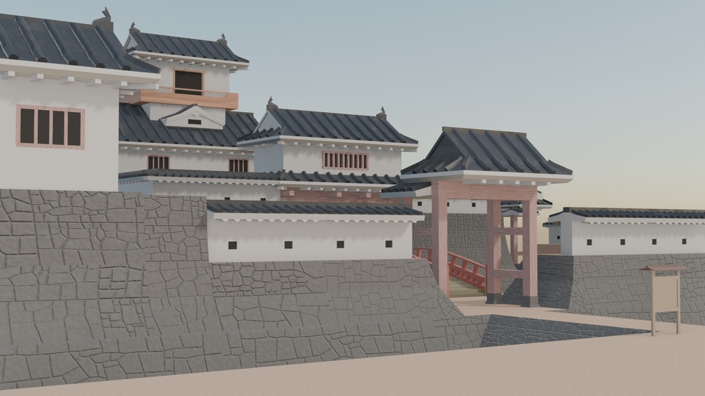 【3Dモデル】平城アセットパック