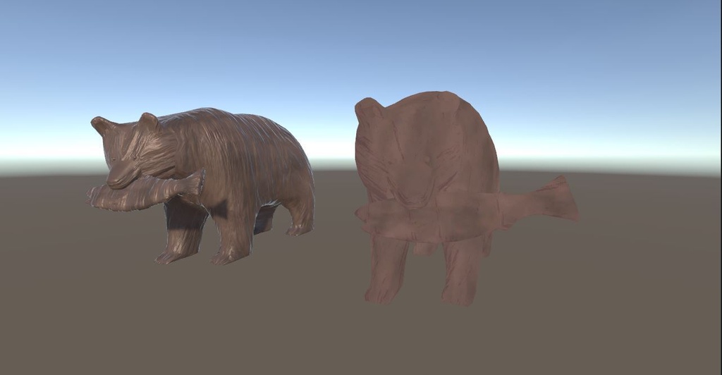【3Dモデル】木彫りの熊 Ver.3