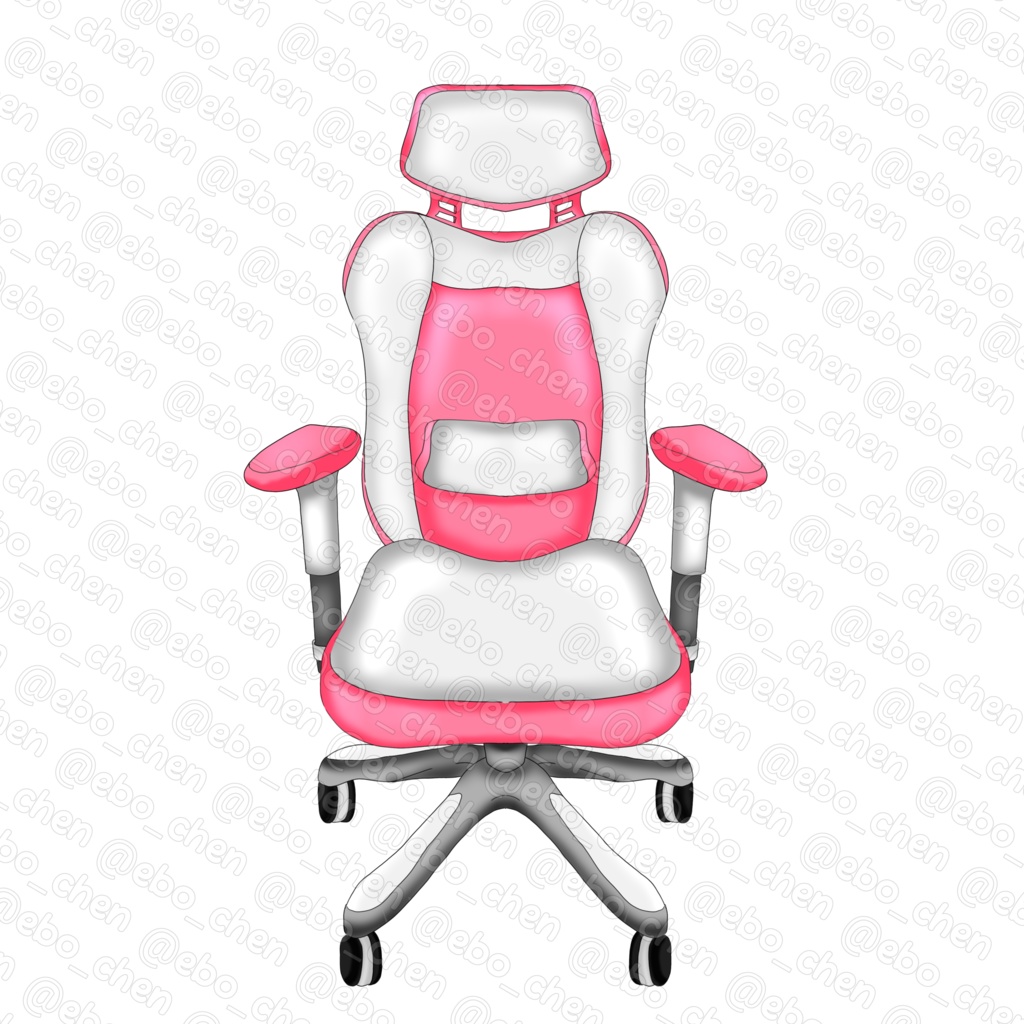 Pink and black gaming chair