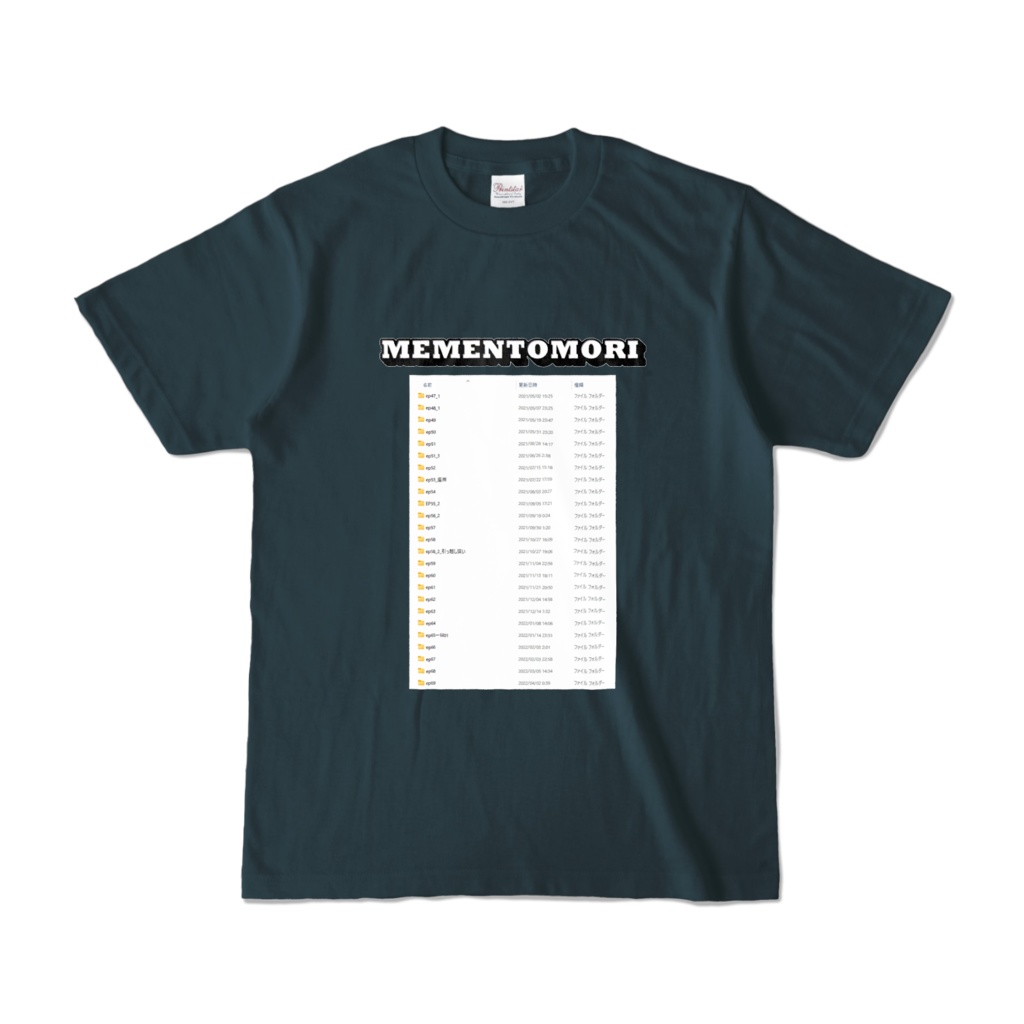 memento File プリントTシャツ