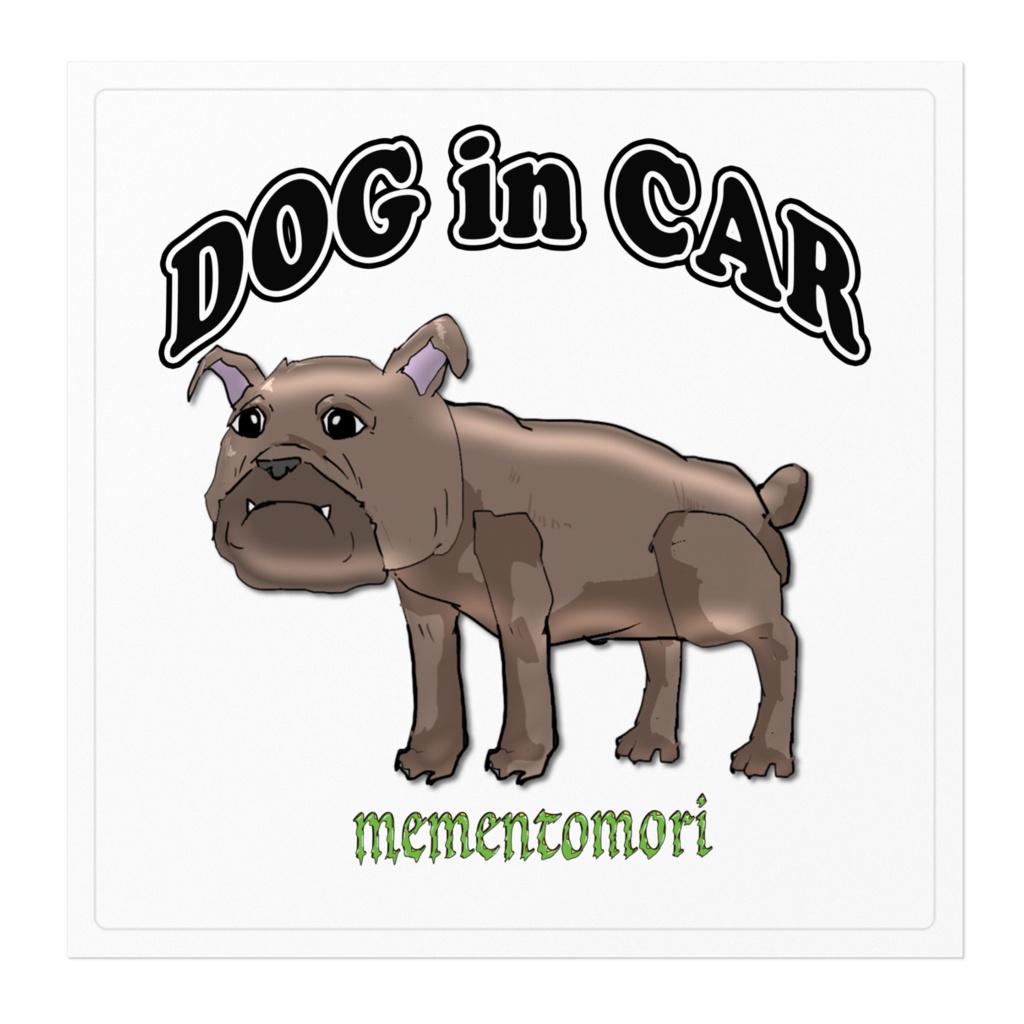 DOG in CAR ステッカー