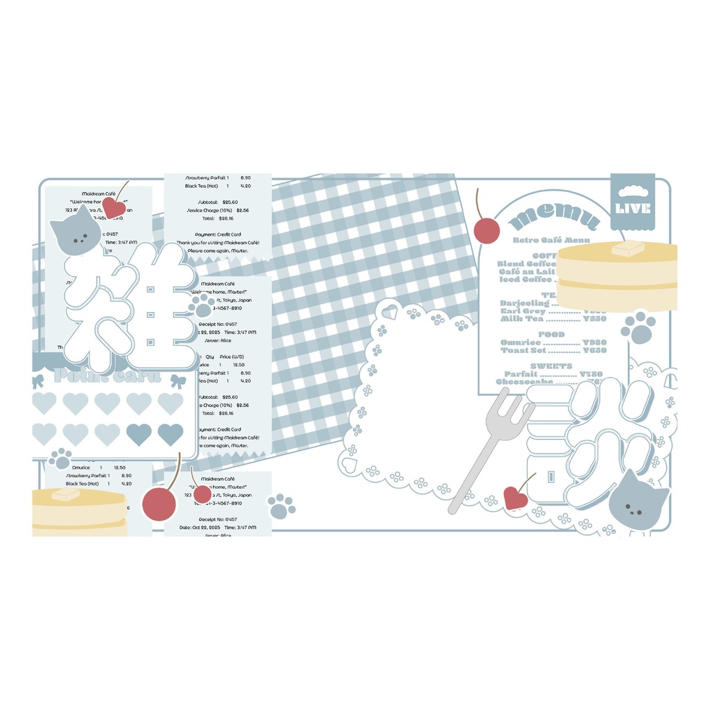 雑談/朝活/歌枠サムネイル素材