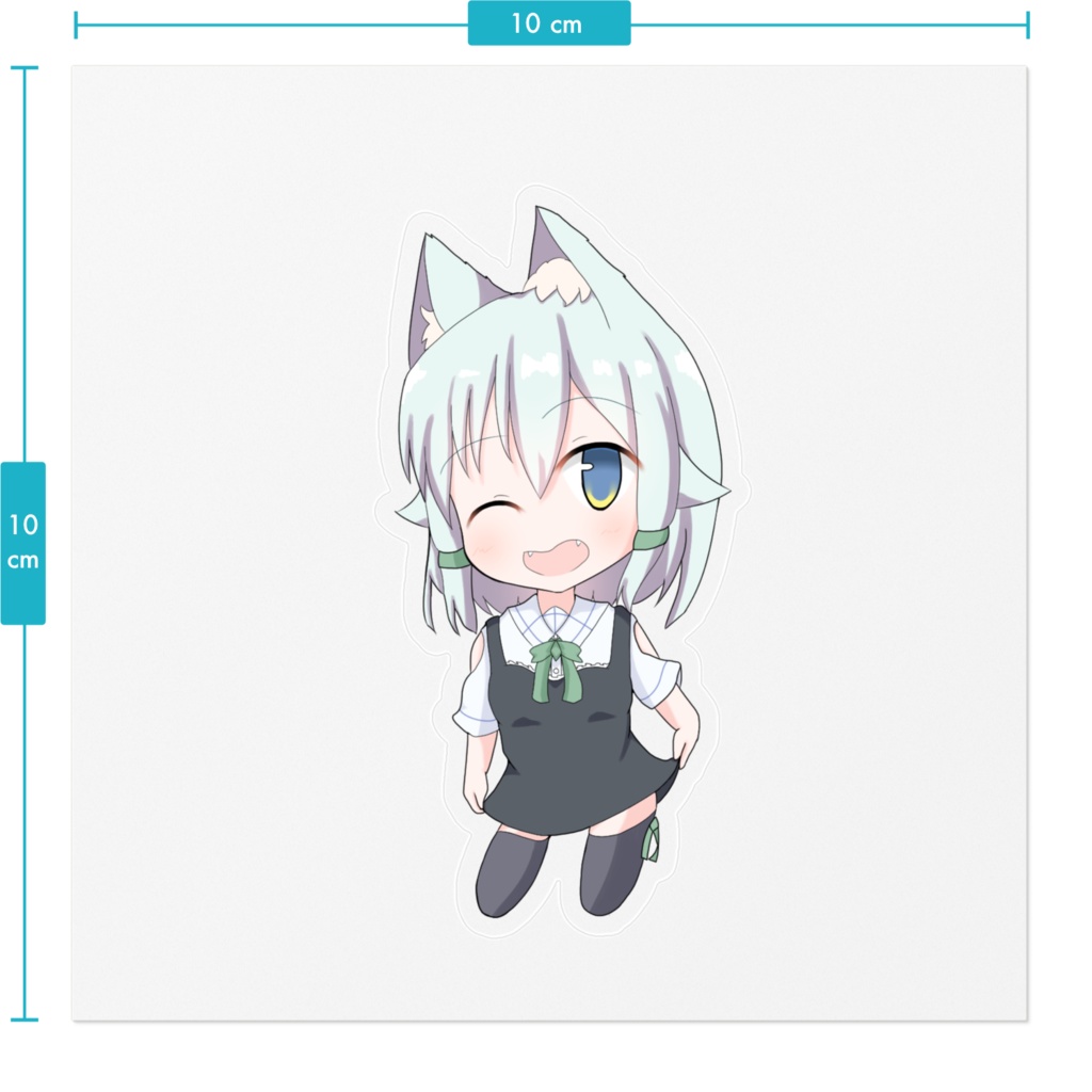 看板娘のステッカー