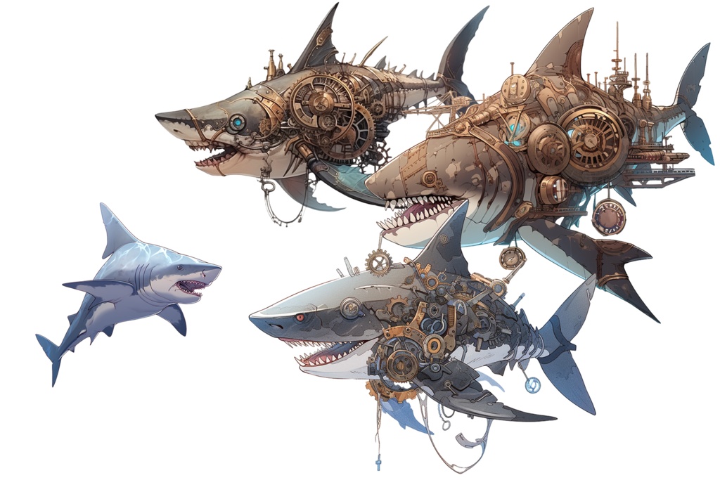 【透過素材】水族館の動物50枚(ペンギン、ホッキョクグマ、イルカ、サメ、ウミガメ、クジラ、シャチ、アザラシ、セイウチ、ビーバー)