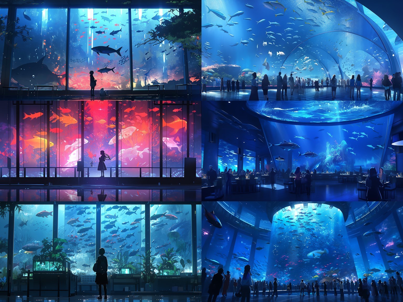  無料【背景素材】幻想水族館vol.1・100枚 - A.I. Art Stock - BOOTH 
