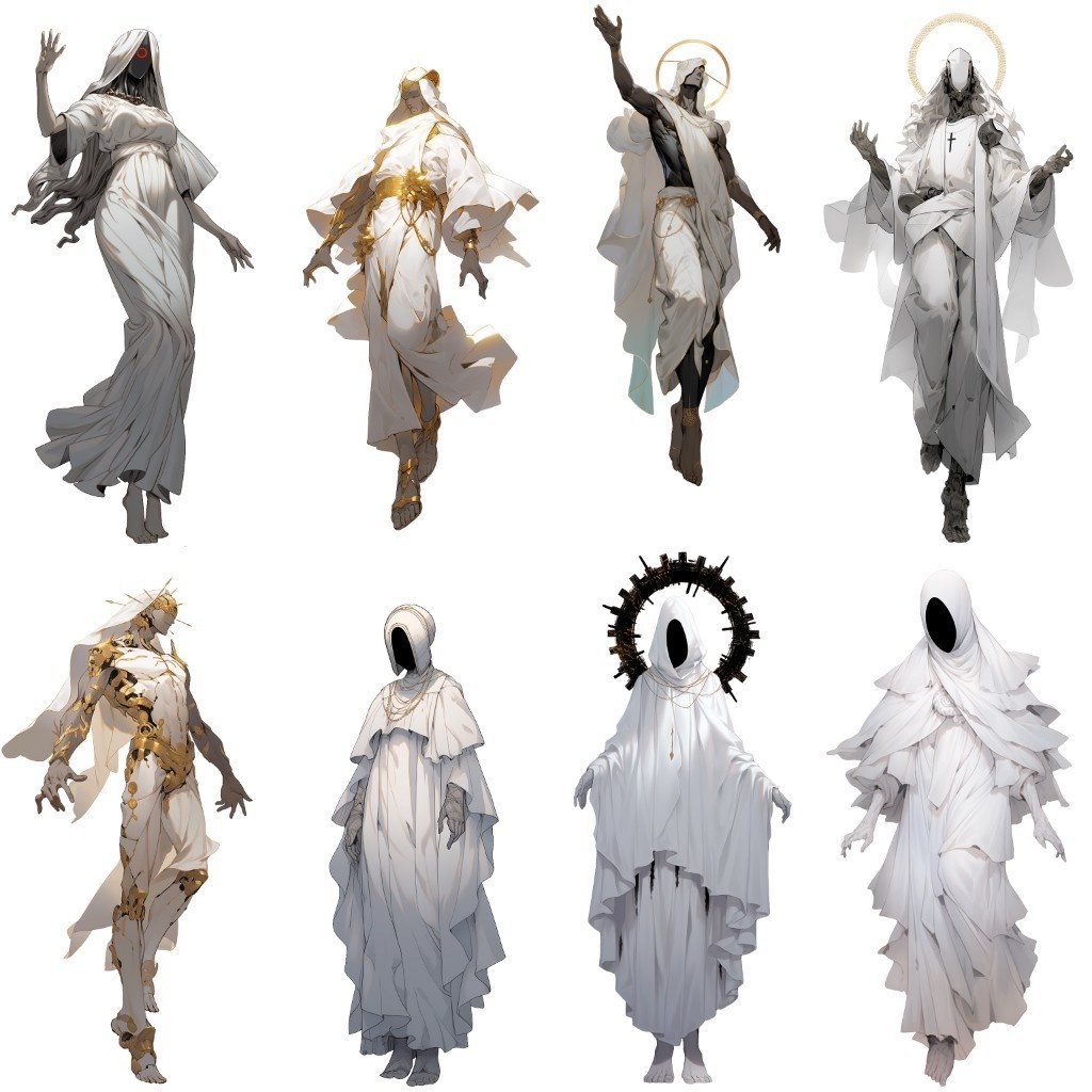 【透過素材】怪物50枚(ホラー系,モンスター,異形,神)