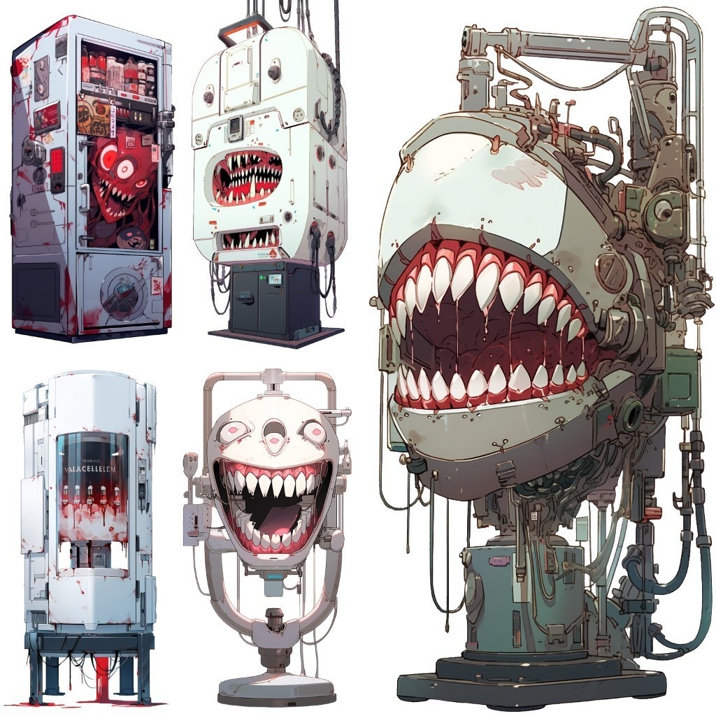 【透過素材】怪物50枚(ホラー系,モンスター,異形,神)