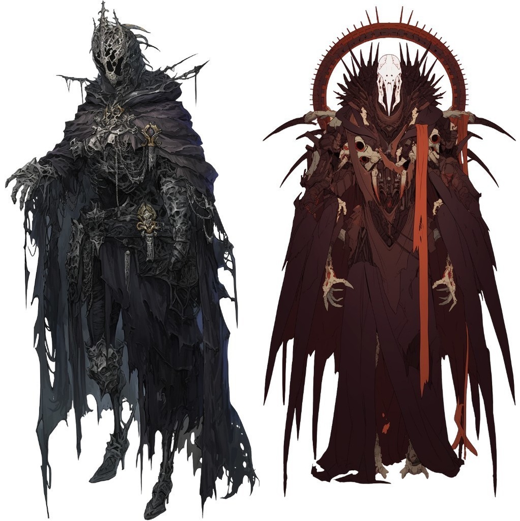 【透過素材】邪神50枚(死神,魔人,悪魔,デウス・エクス・マキナ,冥界神,モンスター,怪物)