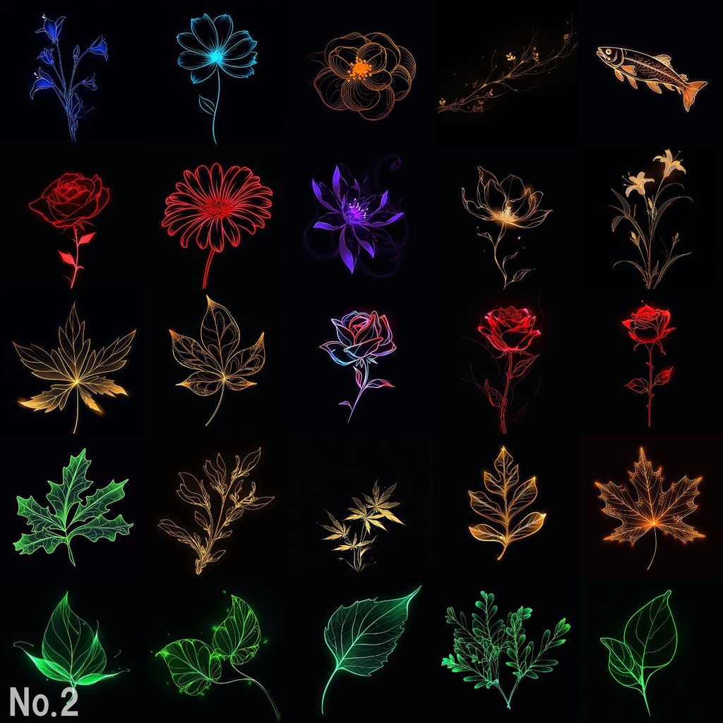 【合成素材】動物・自然(狼,鷹,ベタ,魚,蝶)