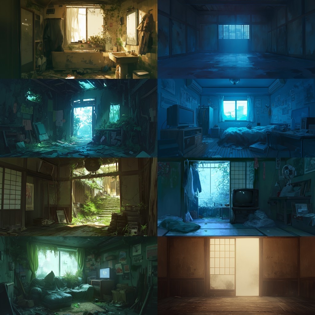 【背景素材】廃村230枚(因習村,田舎,廃墟,トンネル,ホラー系)